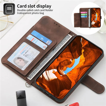 For Xiaomi Redmi Note 13 4G Leather Case Flower Pattern Cover Multiple Card Slots
