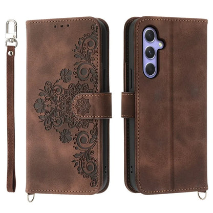 For Samsung Galaxy A55 5G Case Crossbody Leather Cover with Card Slots Wallet