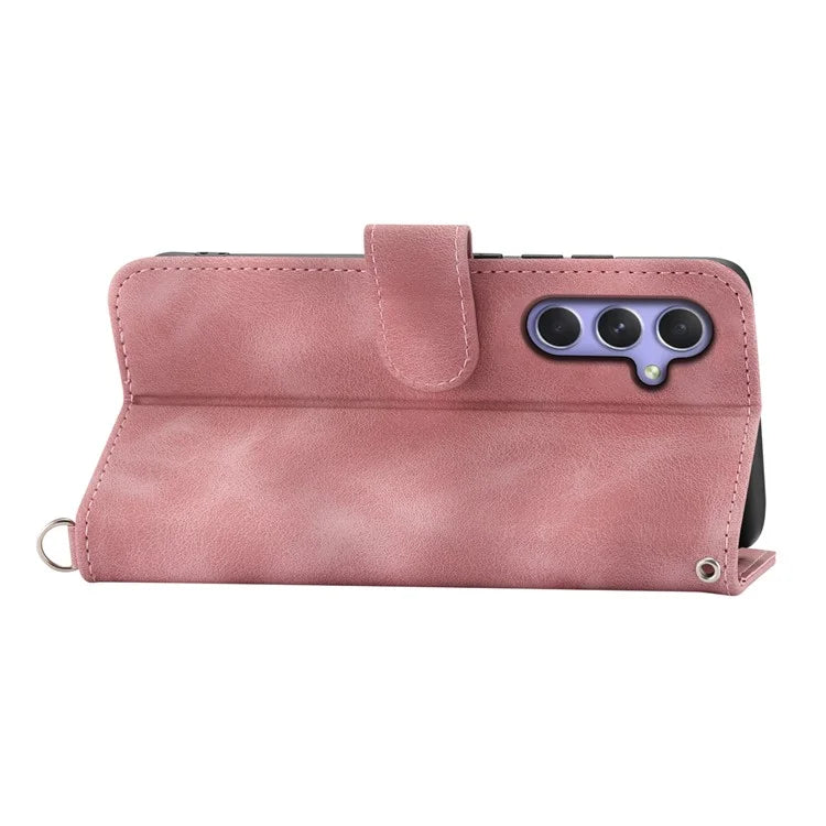 For Samsung Galaxy A55 5G Case Crossbody Leather Cover with Card Slots Wallet