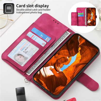 For Samsung Galaxy A55 5G Case Crossbody Leather Cover with Card Slots Wallet