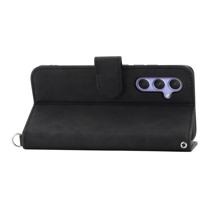 For Samsung Galaxy A55 5G Case Crossbody Leather Cover with Card Slots Wallet