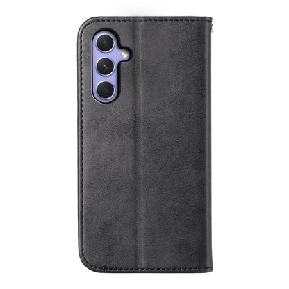 For Samsung Galaxy A55 5G Case Leather Phone Cover Wallet Rhombus Imprinted
