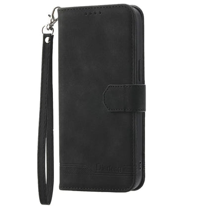 DIERFENG DF-03 for Samsung Galaxy A55 5G Leather Case Line Imprinted Wallet Cover