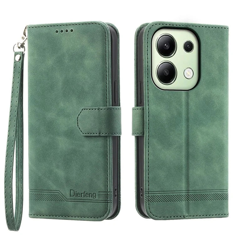 DIERFENG DF-03 for Xiaomi Redmi Note 13 4G Case Wallet Leather Flip Phone Cover