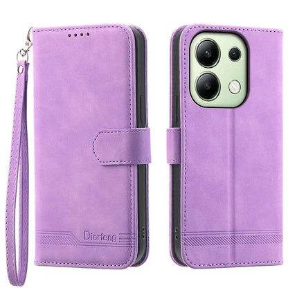 DIERFENG DF-03 for Xiaomi Redmi Note 13 4G Case Wallet Leather Flip Phone Cover