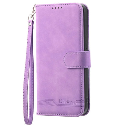 DIERFENG DF-03 for Xiaomi Redmi Note 13 4G Case Wallet Leather Flip Phone Cover