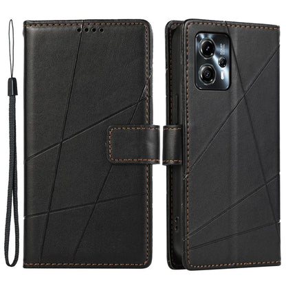 DF-06 For Motorola Moto G24 4G / G04 4G Case with Strap Line Imprinted Phone Cover Stand View