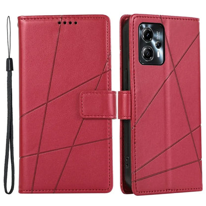 DF-06 For Motorola Moto G24 4G / G04 4G Case with Strap Line Imprinted Phone Cover Stand View