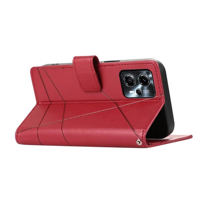 DF-06 For Motorola Moto G24 4G / G04 4G Case with Strap Line Imprinted Phone Cover Stand View