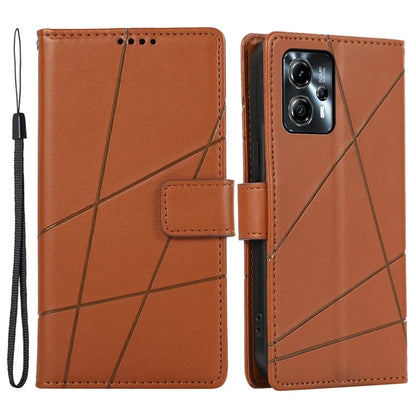 DF-06 For Motorola Moto G24 4G / G04 4G Case with Strap Line Imprinted Phone Cover Stand View