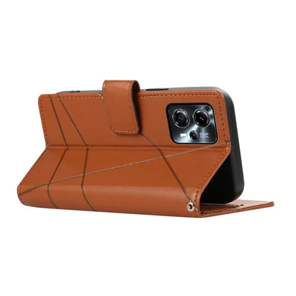 DF-06 For Motorola Moto G24 4G / G04 4G Case with Strap Line Imprinted Phone Cover Stand View