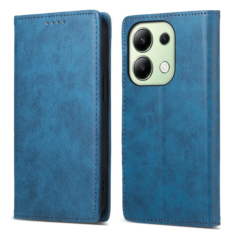 DF-05 For Xiaomi Redmi Note 13 4G Wallet Case Magnetic Auto Closing Phone Cover