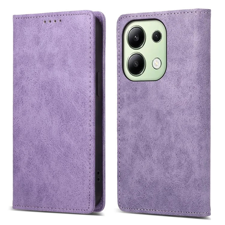 DF-05 For Xiaomi Redmi Note 13 4G Wallet Case Magnetic Auto Closing Phone Cover