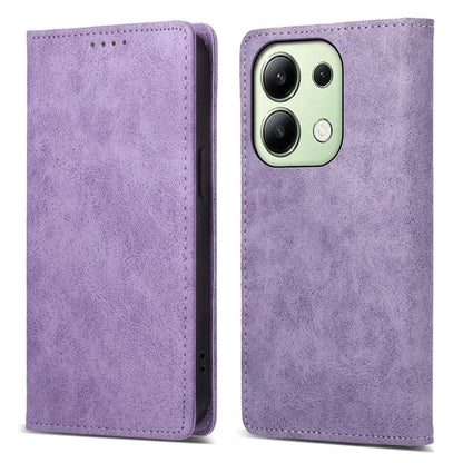DF-05 For Xiaomi Redmi Note 13 4G Wallet Case Magnetic Auto Closing Phone Cover