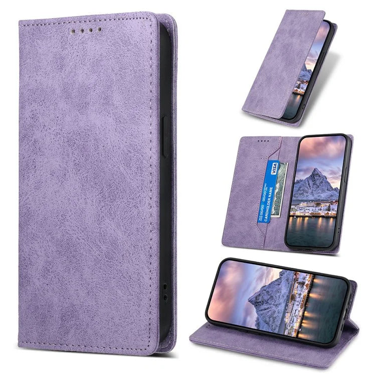 DF-05 For Xiaomi Redmi Note 13 4G Wallet Case Magnetic Auto Closing Phone Cover