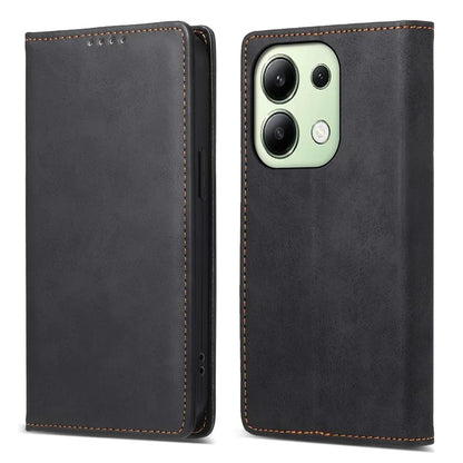 DF-05 For Xiaomi Redmi Note 13 4G Wallet Case Magnetic Auto Closing Phone Cover