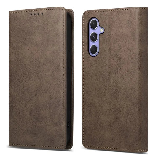 DF-05 For Samsung Galaxy A55 5G Leather Phone Case RFID Blocking Wallet