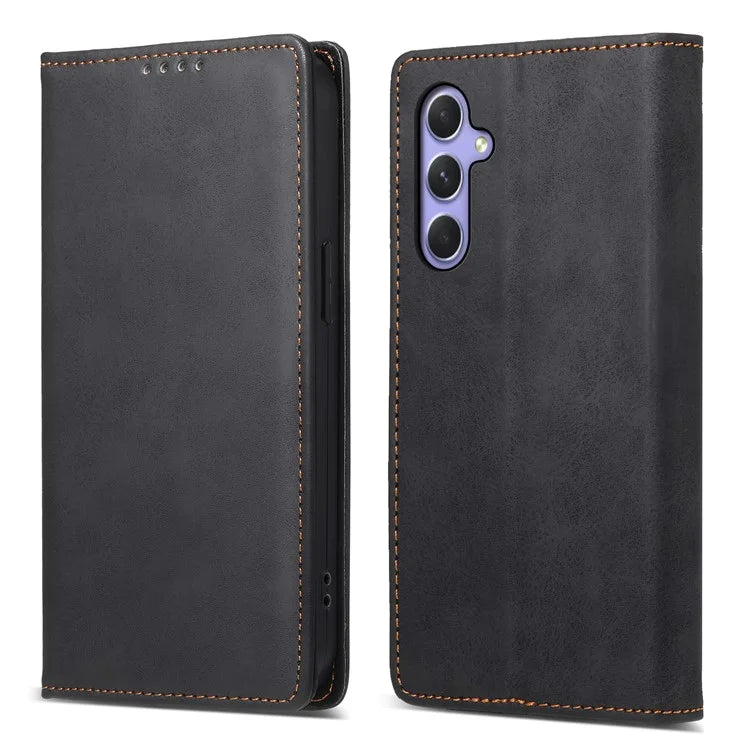 DF-05 For Samsung Galaxy A55 5G Leather Phone Case RFID Blocking Wallet