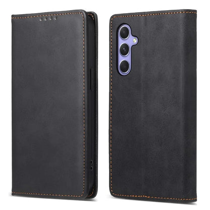 DF-05 For Samsung Galaxy A55 5G Leather Phone Case RFID Blocking Wallet