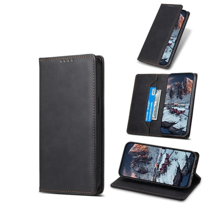 DF-05 For Samsung Galaxy A55 5G Leather Phone Case RFID Blocking Wallet