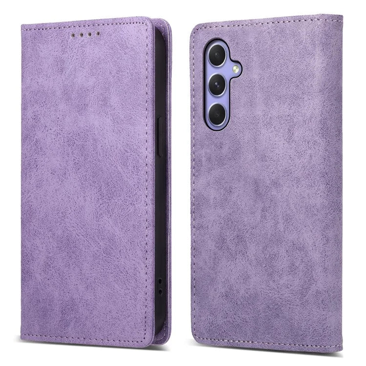 DF-05 For Samsung Galaxy A55 5G Leather Phone Case RFID Blocking Wallet