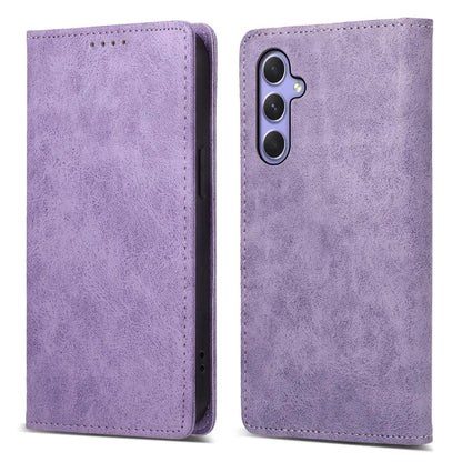 DF-05 For Samsung Galaxy A55 5G Leather Phone Case RFID Blocking Wallet
