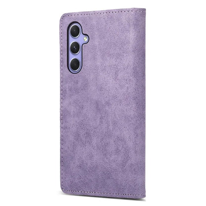 DF-05 For Samsung Galaxy A55 5G Leather Phone Case RFID Blocking Wallet