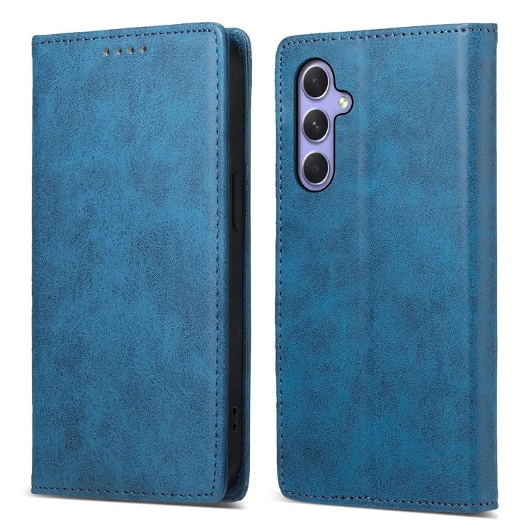 DF-05 For Samsung Galaxy A55 5G Leather Phone Case RFID Blocking Wallet