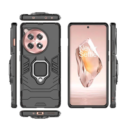 For OnePlus Ace 3 5G / 12R 5G Ring Kickstand Case PC +TPU Phone Cover