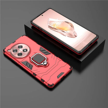 For OnePlus Ace 3 5G / 12R 5G Ring Kickstand Case PC +TPU Phone Cover