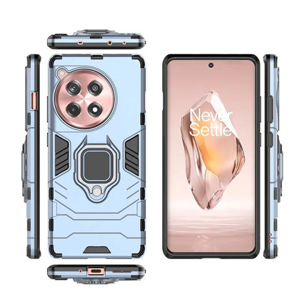 For OnePlus Ace 3 5G / 12R 5G Ring Kickstand Case PC +TPU Phone Cover