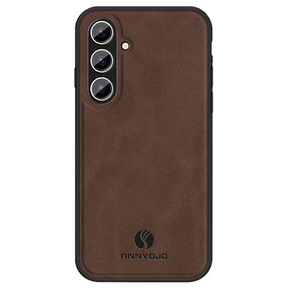 ANNYOJO For Samsung Galaxy S24+ Case PU Leather+PC+TPU Drop-resistant Phone Cover