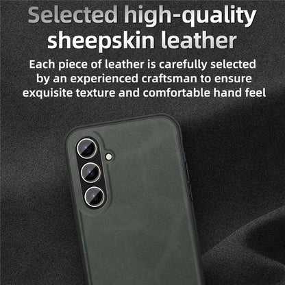 ANNYOJO For Samsung Galaxy S24+ Case PU Leather+PC+TPU Drop-resistant Phone Cover