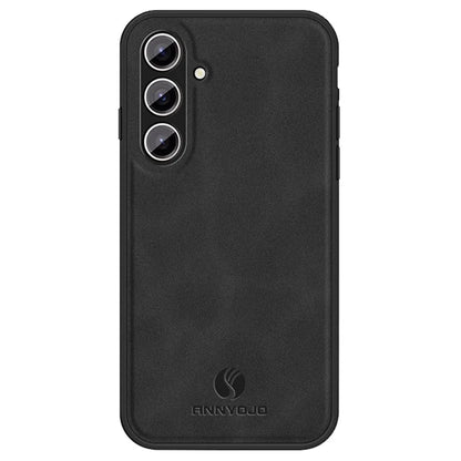 ANNYOJO For Samsung Galaxy S24+ Case PU Leather+PC+TPU Drop-resistant Phone Cover