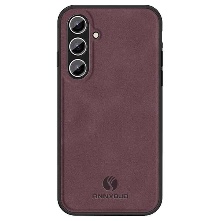 ANNYOJO For Samsung Galaxy S24+ Case PU Leather+PC+TPU Drop-resistant Phone Cover