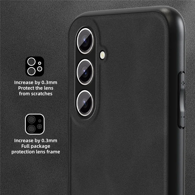 ANNYOJO For Samsung Galaxy S24+ Case PU Leather+PC+TPU Drop-resistant Phone Cover