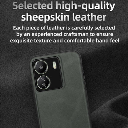 ANNYOJO For Xiaomi Redmi 13C 4G / Poco C65 4G Case PU Leather+PC+TPU Drop-proof Back Cover