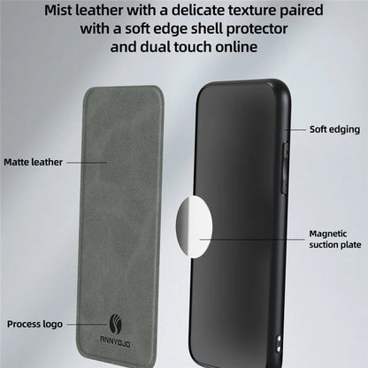 ANNYOJO For Xiaomi Redmi 13C 4G / Poco C65 4G Case PU Leather+PC+TPU Drop-proof Back Cover