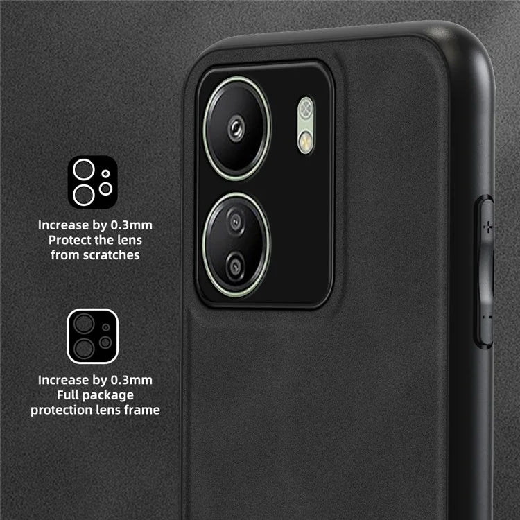 ANNYOJO For Xiaomi Redmi 13C 4G / Poco C65 4G Case PU Leather+PC+TPU Drop-proof Back Cover