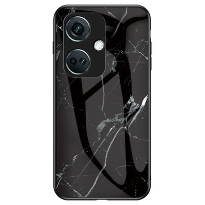 For OnePlus Nord CE3 5G Marble Pattern Case Tempered Glass Phone Cover