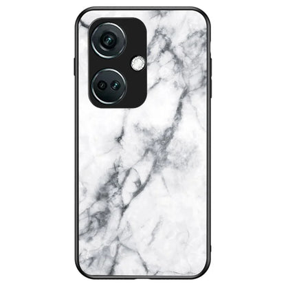For OnePlus Nord CE3 5G Marble Pattern Case Tempered Glass Phone Cover