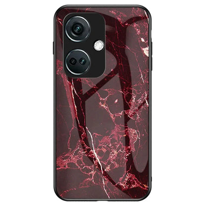 For OnePlus Nord CE3 5G Marble Pattern Case Tempered Glass Phone Cover