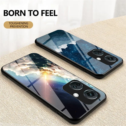 For OnePlus Nord CE3 5G Case Tempered Glass+PC+TPU Shockproof Phone Cover