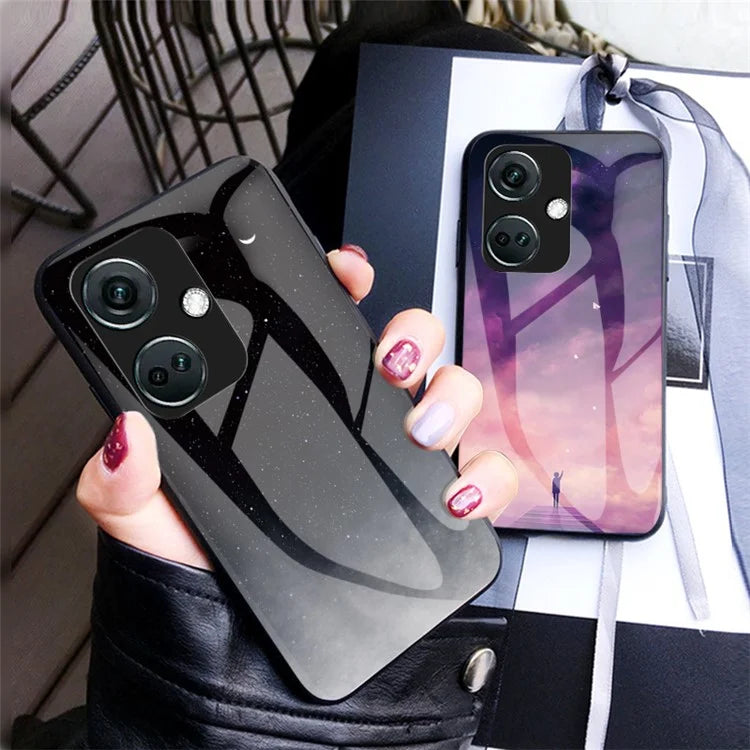 For OnePlus Nord CE3 5G Case Tempered Glass+PC+TPU Shockproof Phone Cover