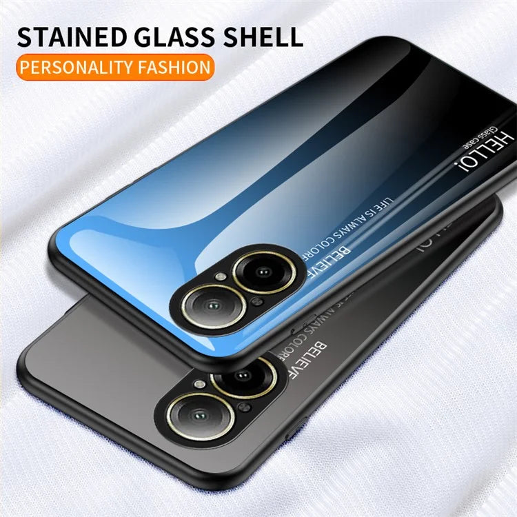 For Realme C67 4G Tempered Glass Case Anti-drop Protective Phone Cover