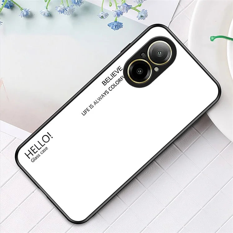For Realme C67 4G Tempered Glass Case Anti-drop Protective Phone Cover