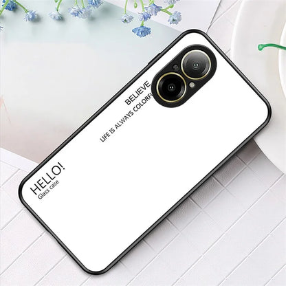 For Realme C67 4G Tempered Glass Case Anti-drop Protective Phone Cover