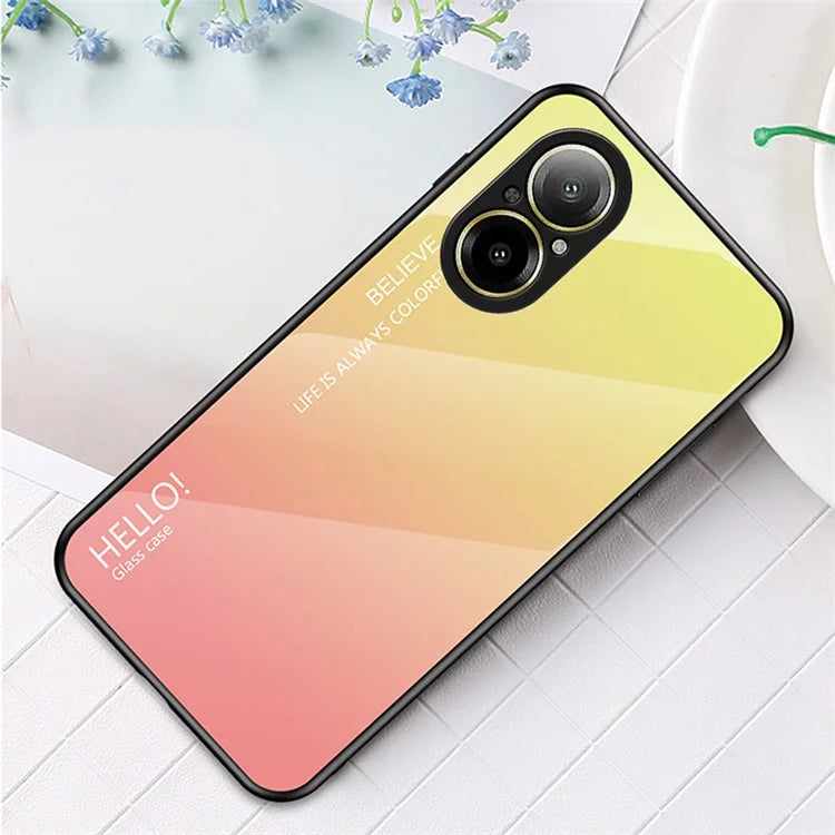 For Realme C67 4G Tempered Glass Case Anti-drop Protective Phone Cover