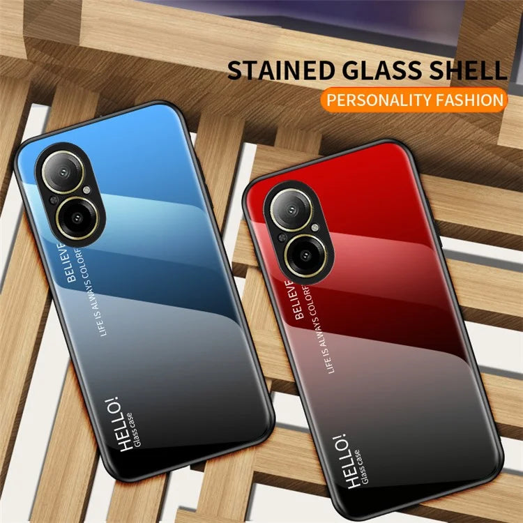 For Realme C67 4G Tempered Glass Case Anti-drop Protective Phone Cover