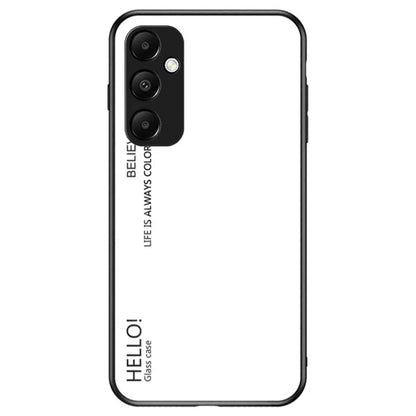 For Samsung Galaxy A35 5G Tempered Glass Case PC+TPU Phone Cover
